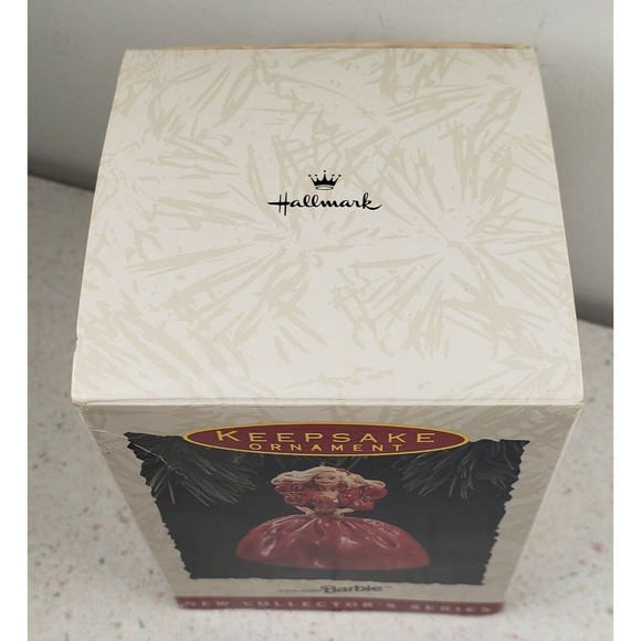 Hallmark Keepsake Ornament Holiday Barbie 1993 Collector's Series Red Dress - Picture 9 of 9